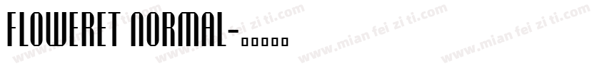 Floweret normal字体转换